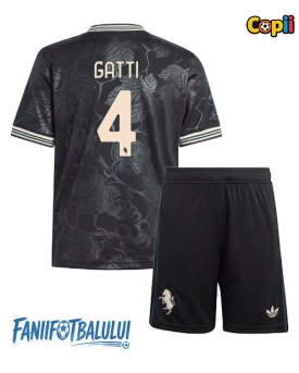 Juventus Federico Gatti #4 Echipament de Fotbal Replică 2025-26 Copii Treilea (+ Șorturi)